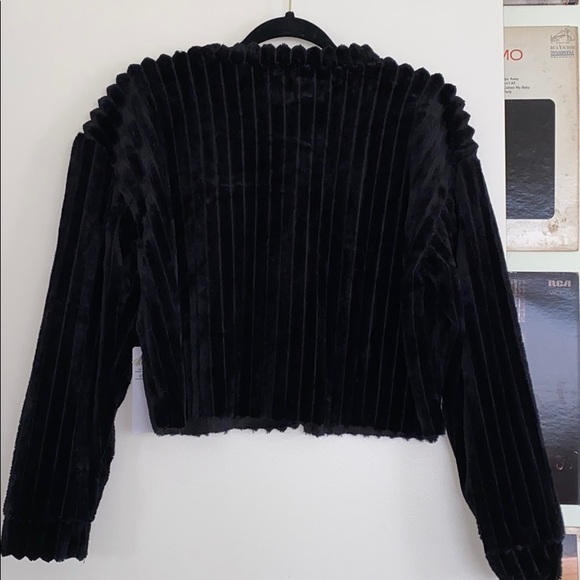 Faux Fir Ribbed Sweater size small - Picture 2 of 4